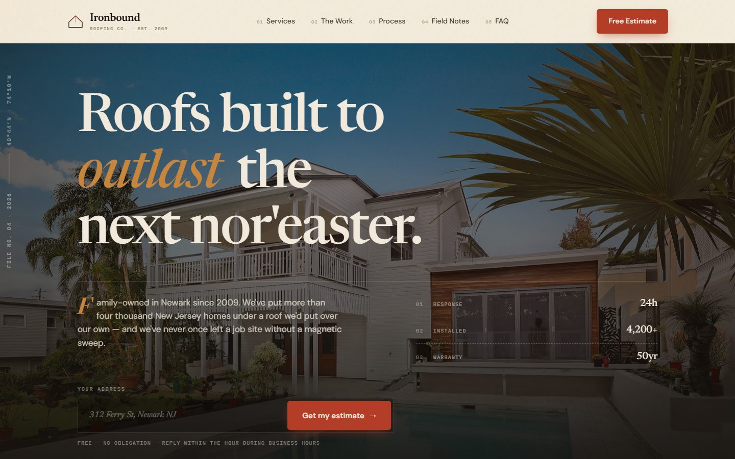 Ironbound Roofing concept